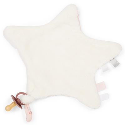 Cuddly blanket star little pink flowers