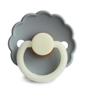 Pacifier latex daisy night (0-6m, 2 pieces)