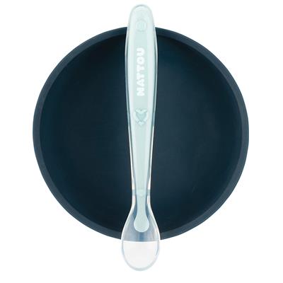 Eating set (silicone, bowl + spoon)