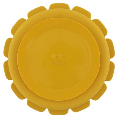 Silicone plate with compartments and suction cup