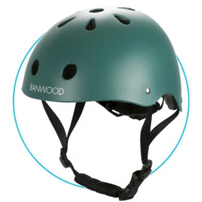 Casque de vélo vert foncé