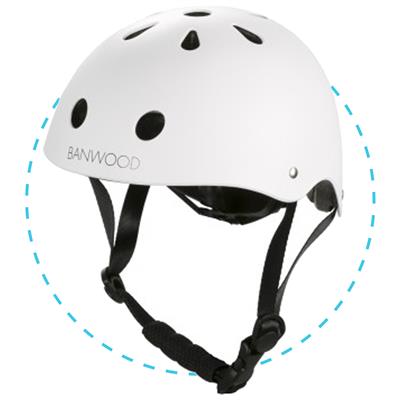 Casque de vélo blanc