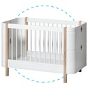 Crib mini+ (white/oak)