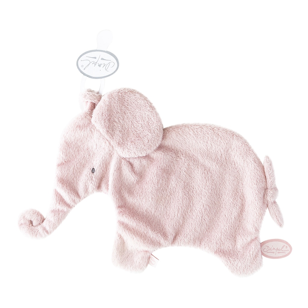 Pacifier cloth elephant Oscar rose