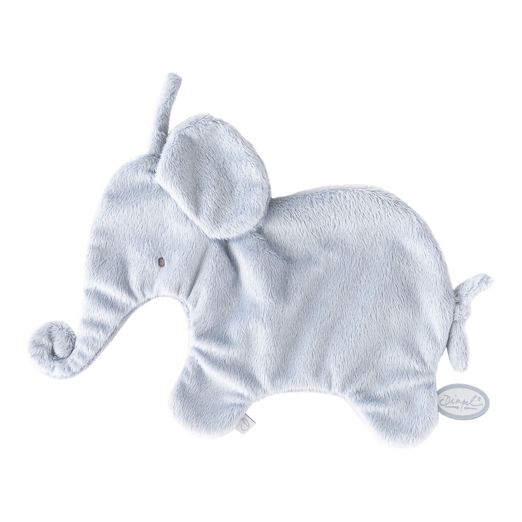 Pacifier cloth elephant Oscar (blue)