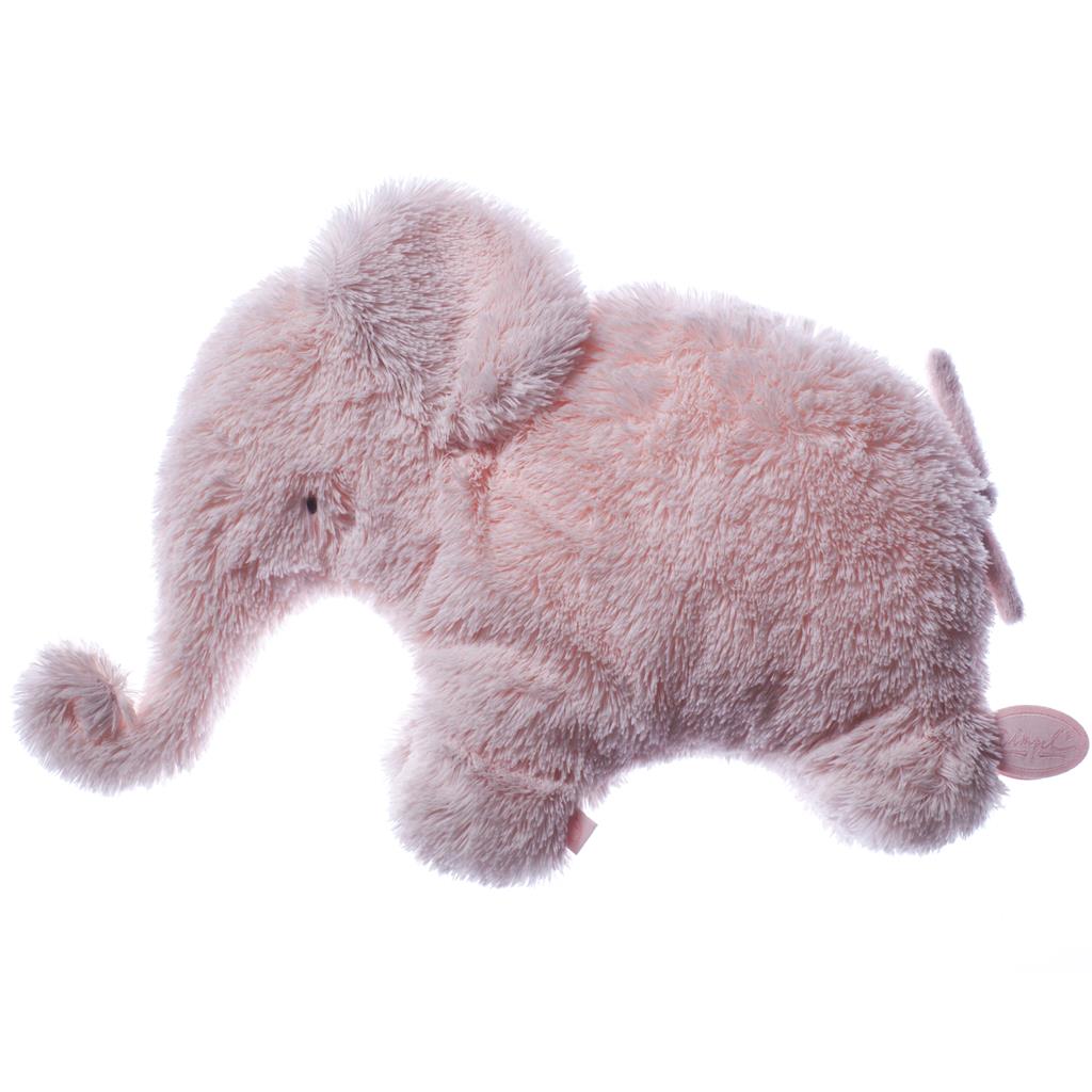 Eléphant en peluche Oscar pancake rose