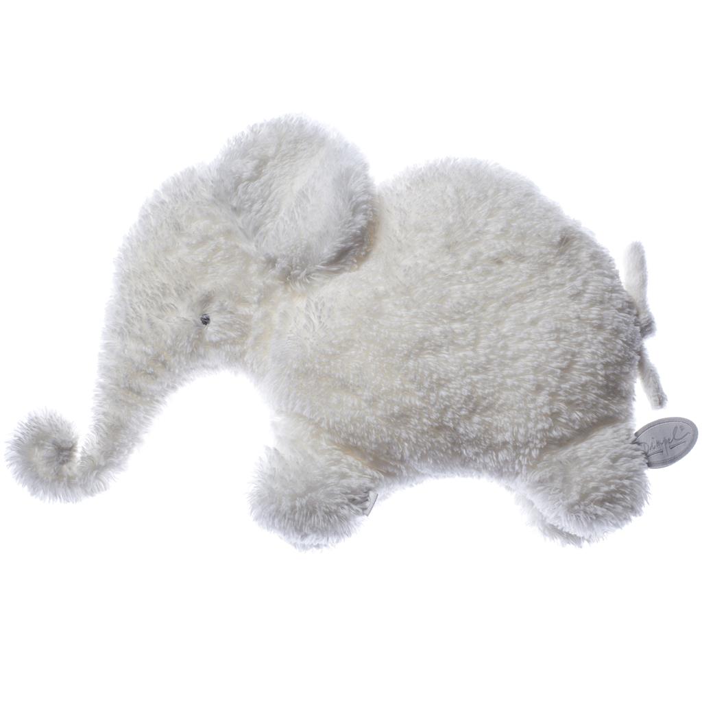 Peluche éléphant Oscar crêpe blanche