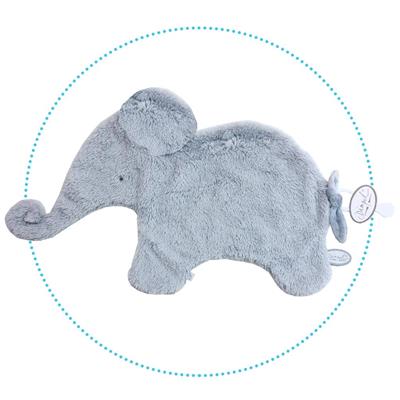 Doudou éléphant Oscar bleu