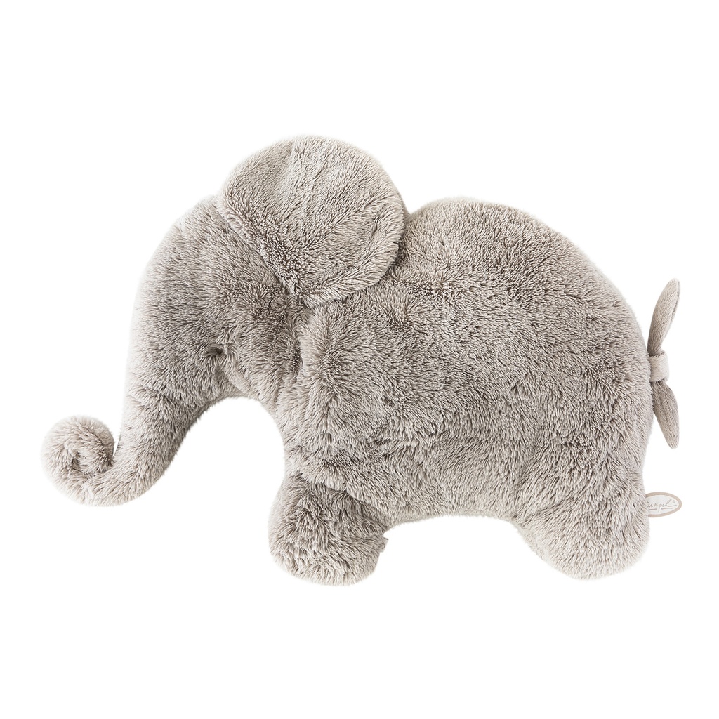 Cuddly elephant Oscar pillou gray beige