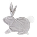 Doudou rabbit Emma classic light gray-white