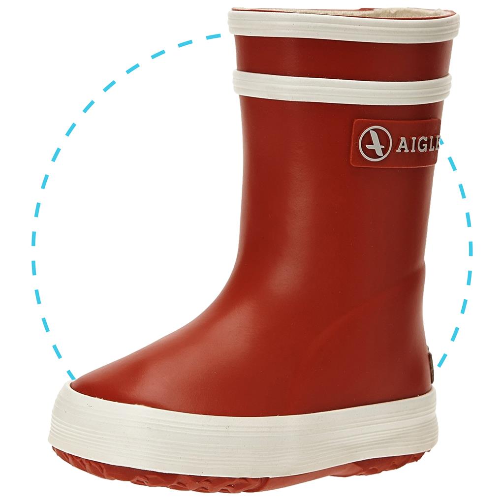 Bottes baby flac rouge