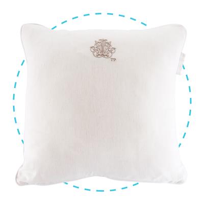 Cushion embroidered sand