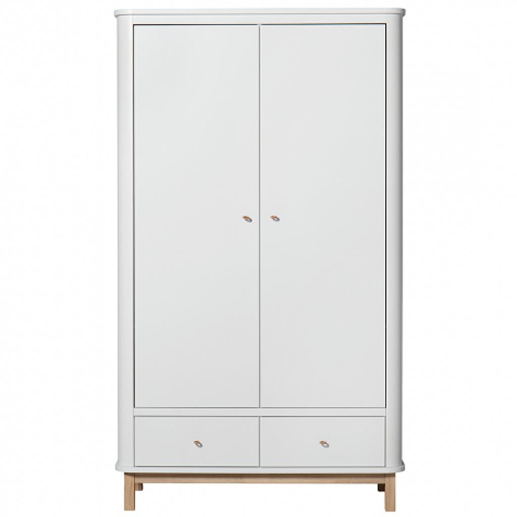 Cabinet 2-door (white/oak) Oliver Funiture