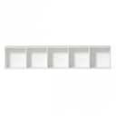 Storage rack 5x1 without base white Oliver Furniture