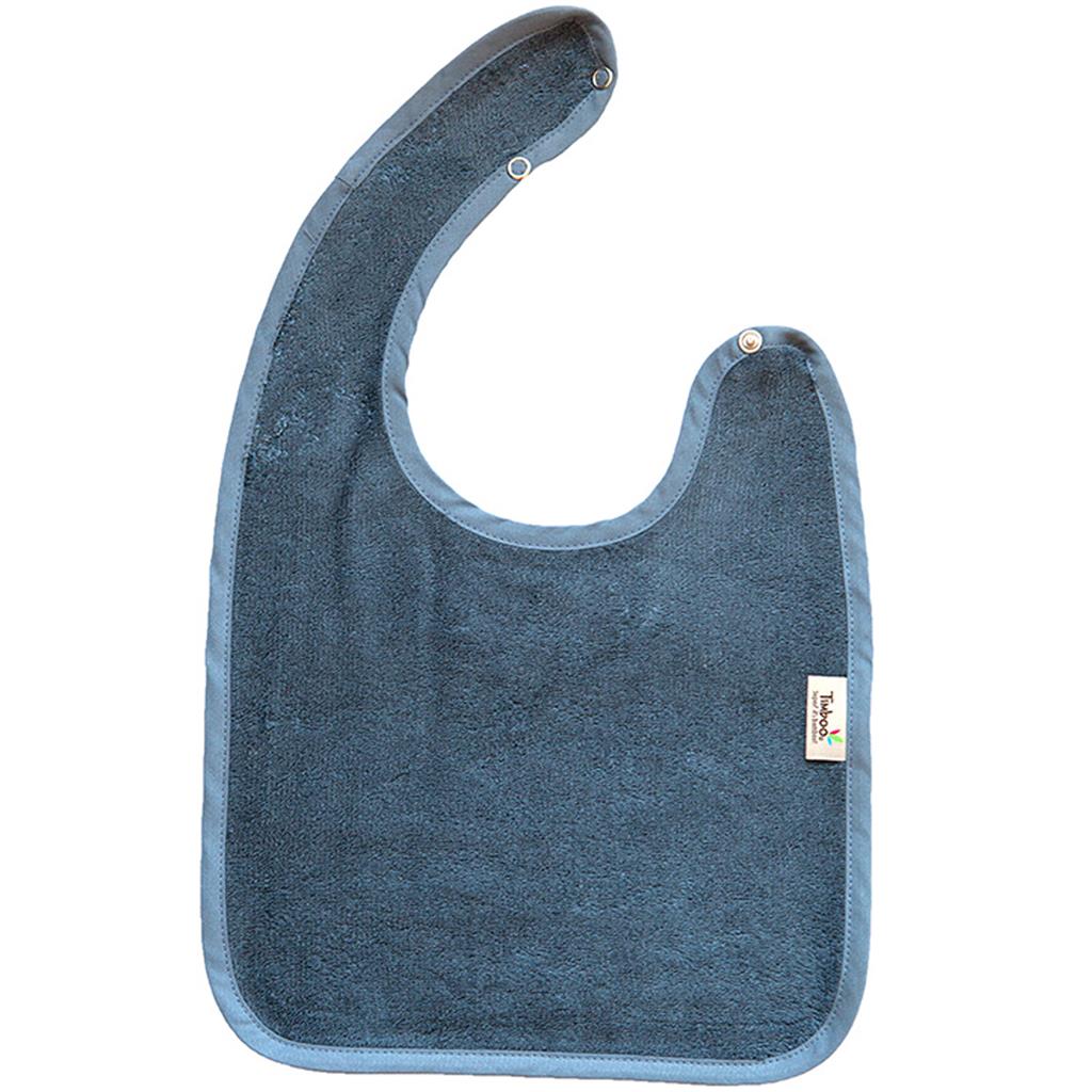 Bib with push button