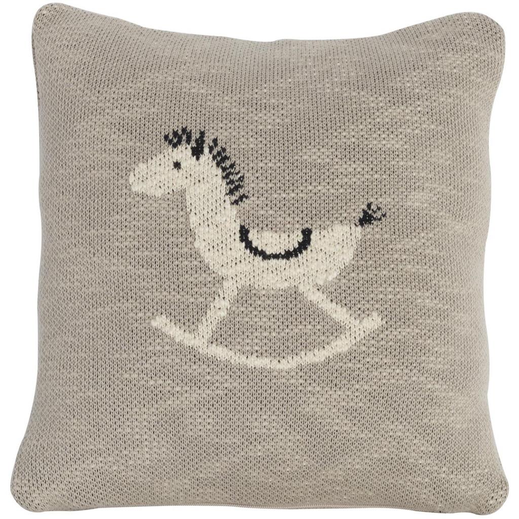 Coussin 30x30 cheval à bascule en jersey