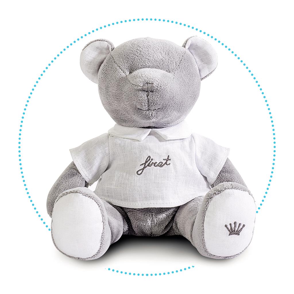 Peluche Victor vel.lin.gris sans fin