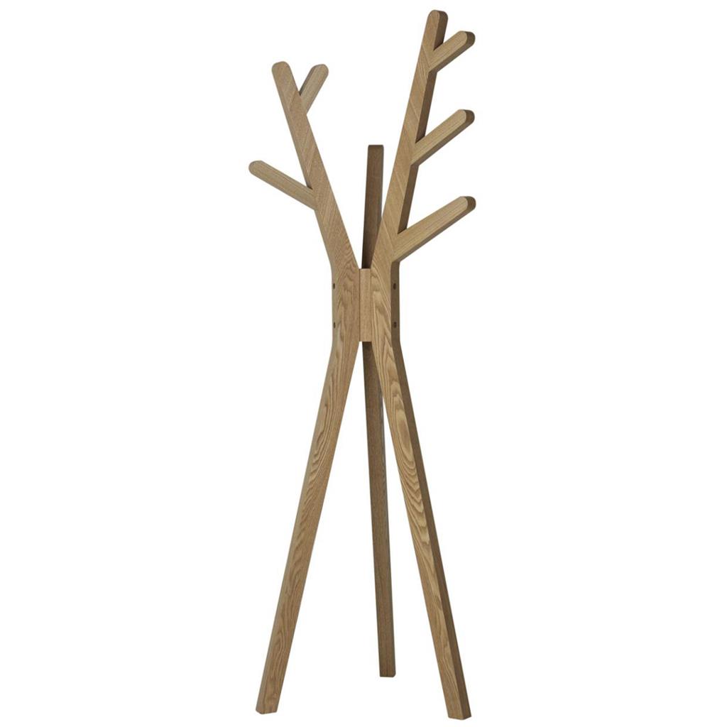 Coat rack ash veneer (170cm)