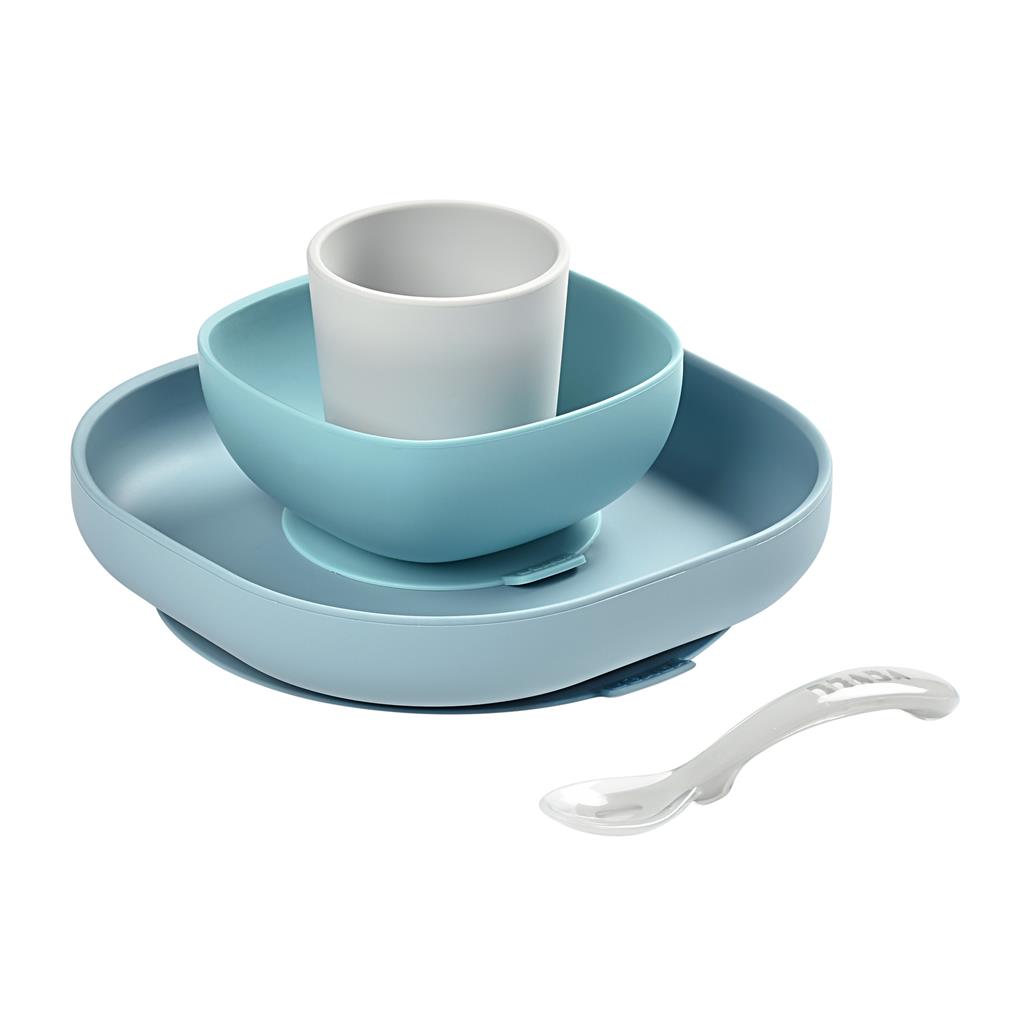 Eating set (4 pieces, silicone)