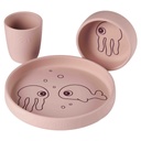 Eating set (silicone) sea friends