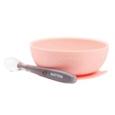 Eating set (silicone, bowl + spoon)