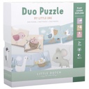 Duo puzzle flowers & butterflies