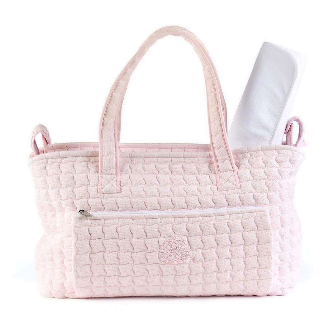 Verzorgingstas + matje Cotton Pink