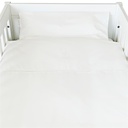 Donsovertrek bed en sloop (100x135cm) Cotton White