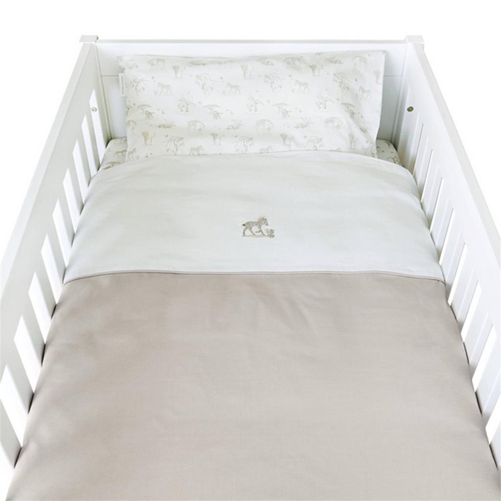 Donsovertrek bed en sloop (100x135cm) Safari