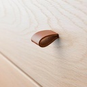 Leder handgrepen (6 stuks) voor commode
