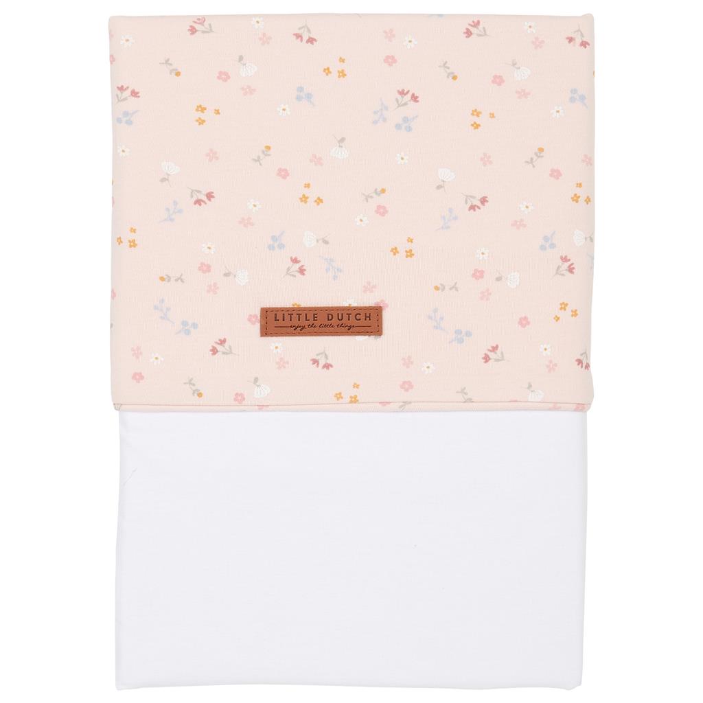 Drap de lit petites fleurs roses