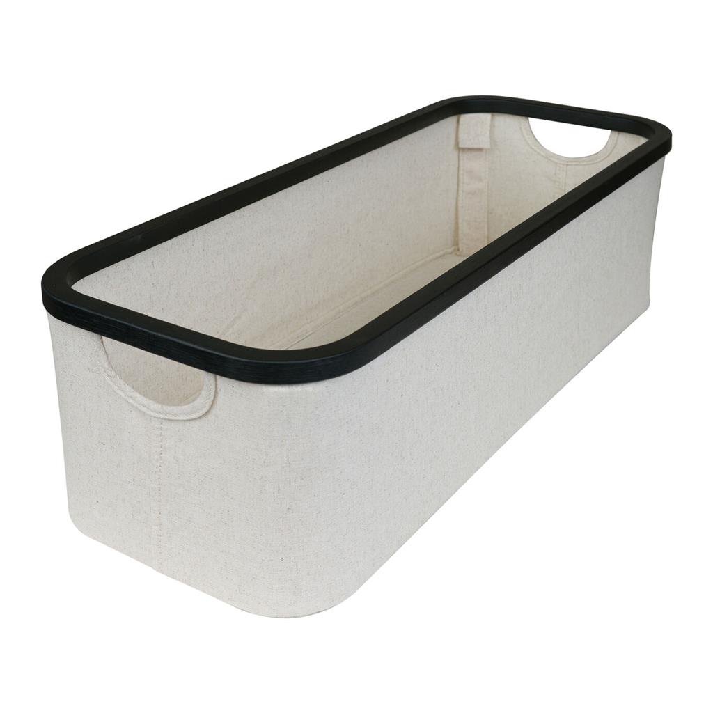 Basket for changing table XL (cotton/bamboo black)