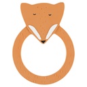 Natural rubber round teething ring