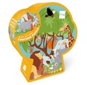 Puzzle 60 pieces contour safari