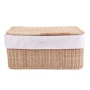 Wicker toy suitcase