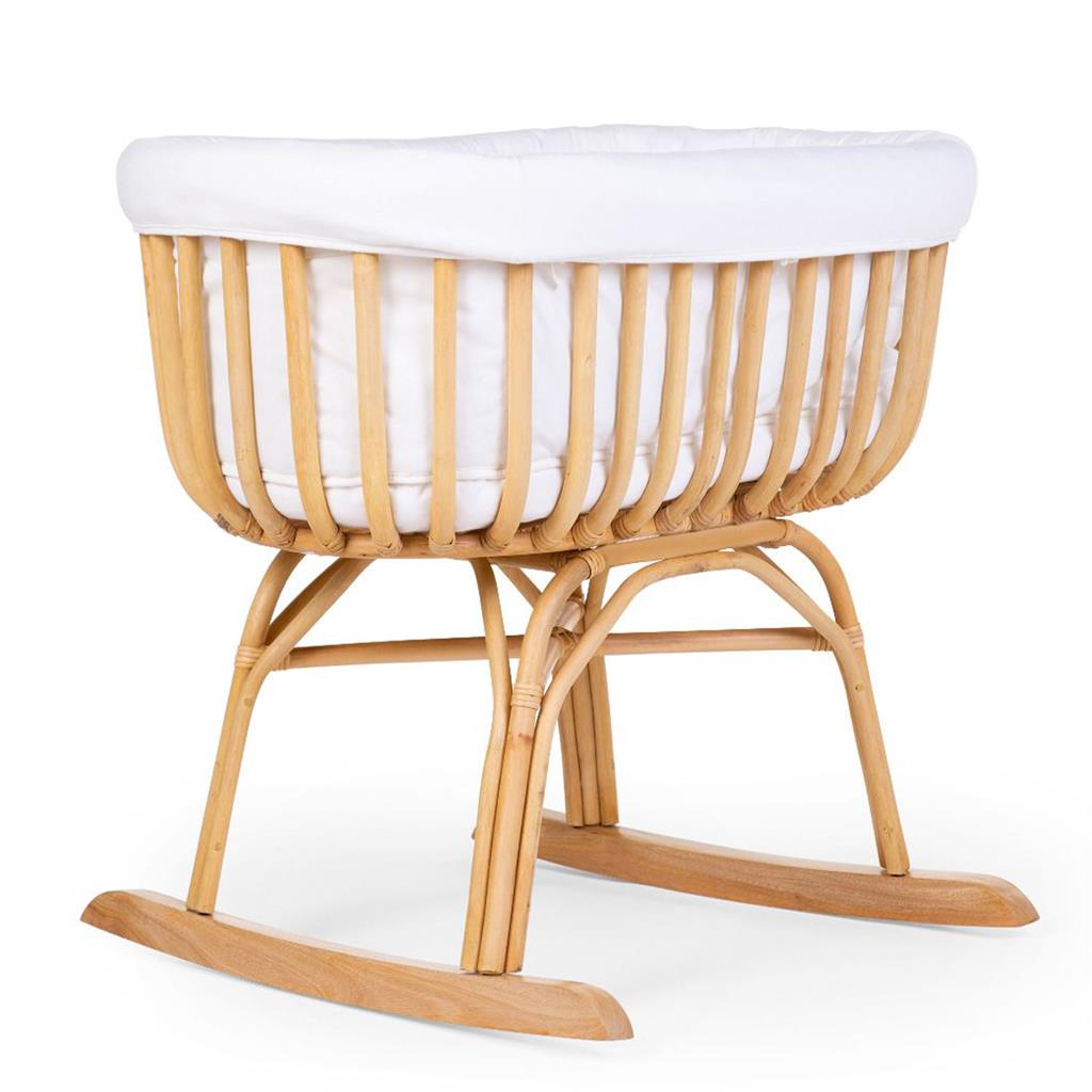 Rocking cradle rattan (+mattress+covering)