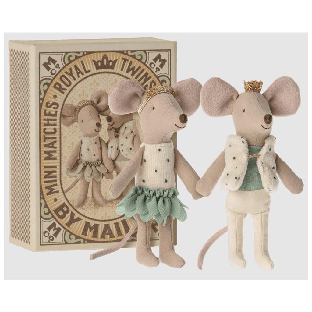 *Jumeaux royaux, frère et sœur de souris dans une boîte