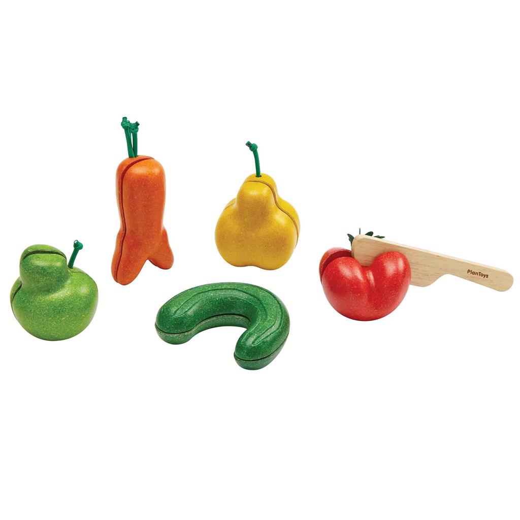 Crooked vegetables set