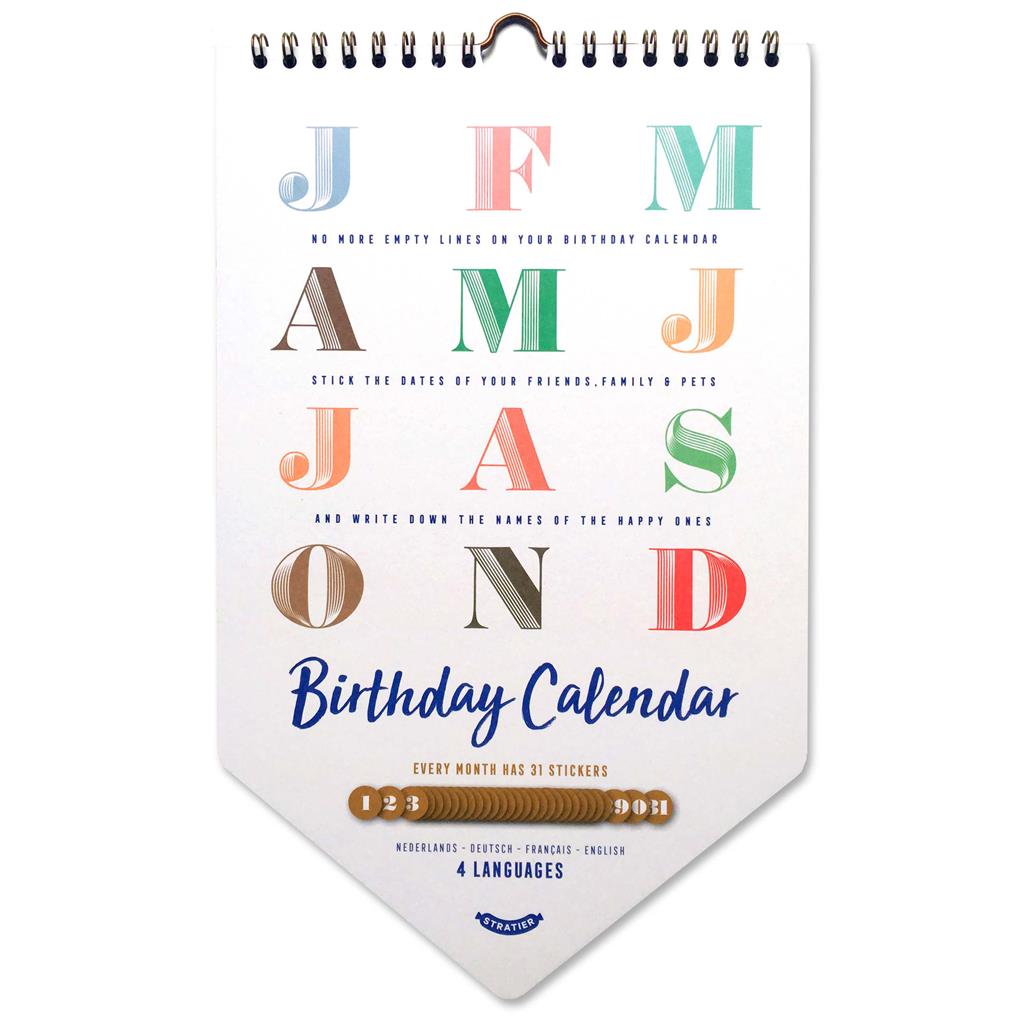 *Birthday calendar