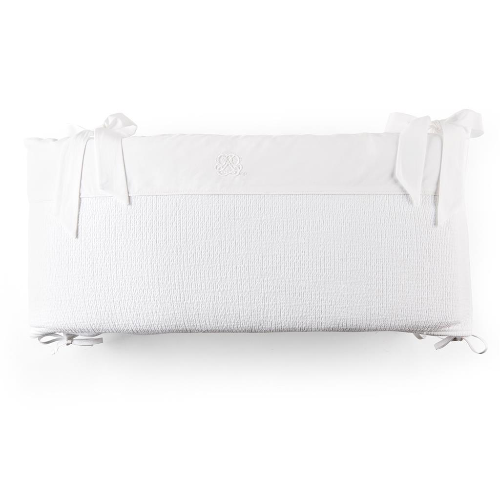 Bedbeschermer 70cm – Gewafeld (70x70x70cm) H:30cm Cotton White