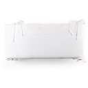 Bedbeschermer 70cm – Gewafeld (70x70x70cm) H:30cm Cotton White