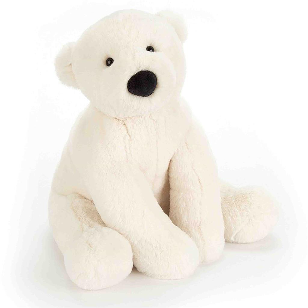 Ours polaire en peluche Perry (moyen)