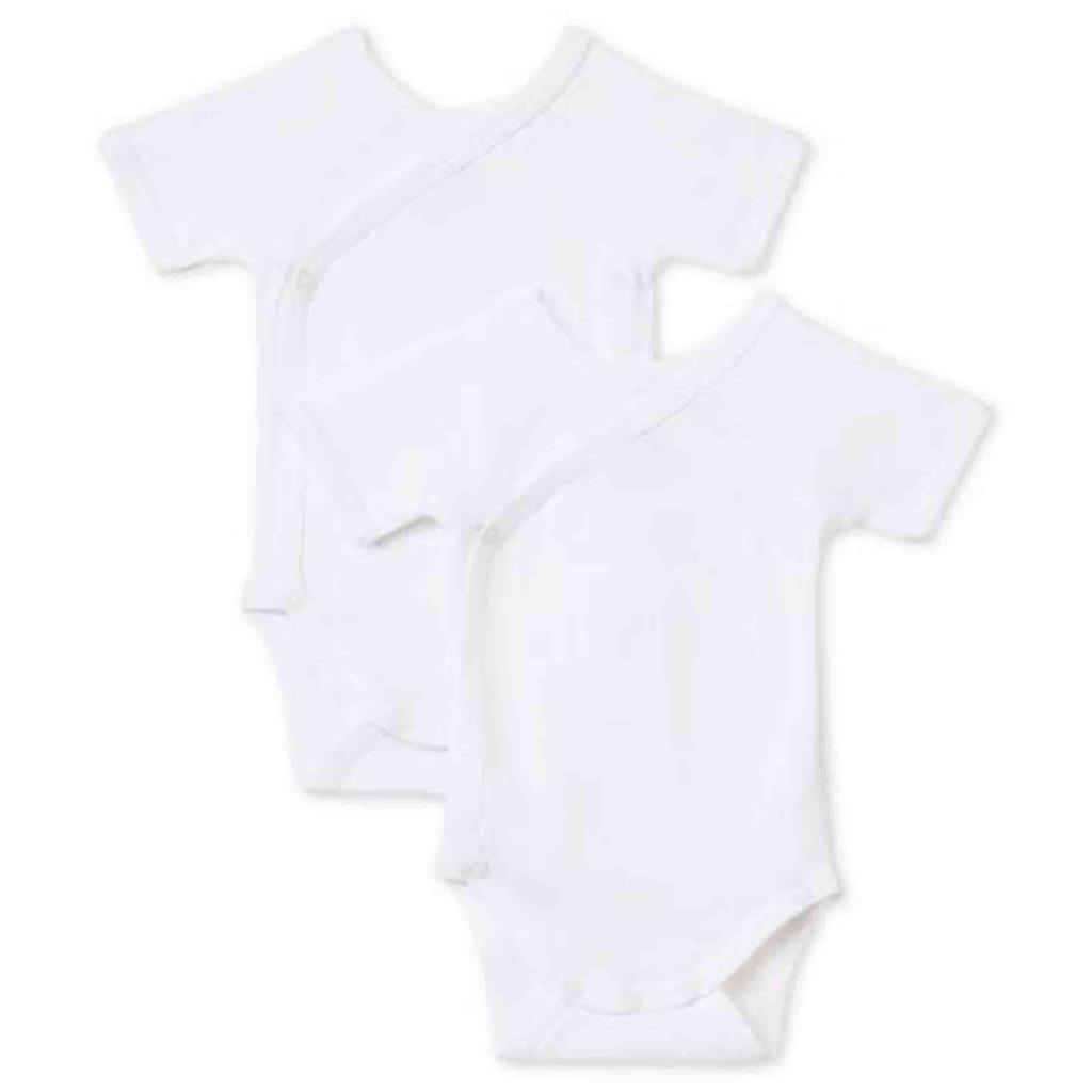 Body geboorte met korte mouwen (2 stuks)