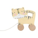 Wooden pulling figure tiger