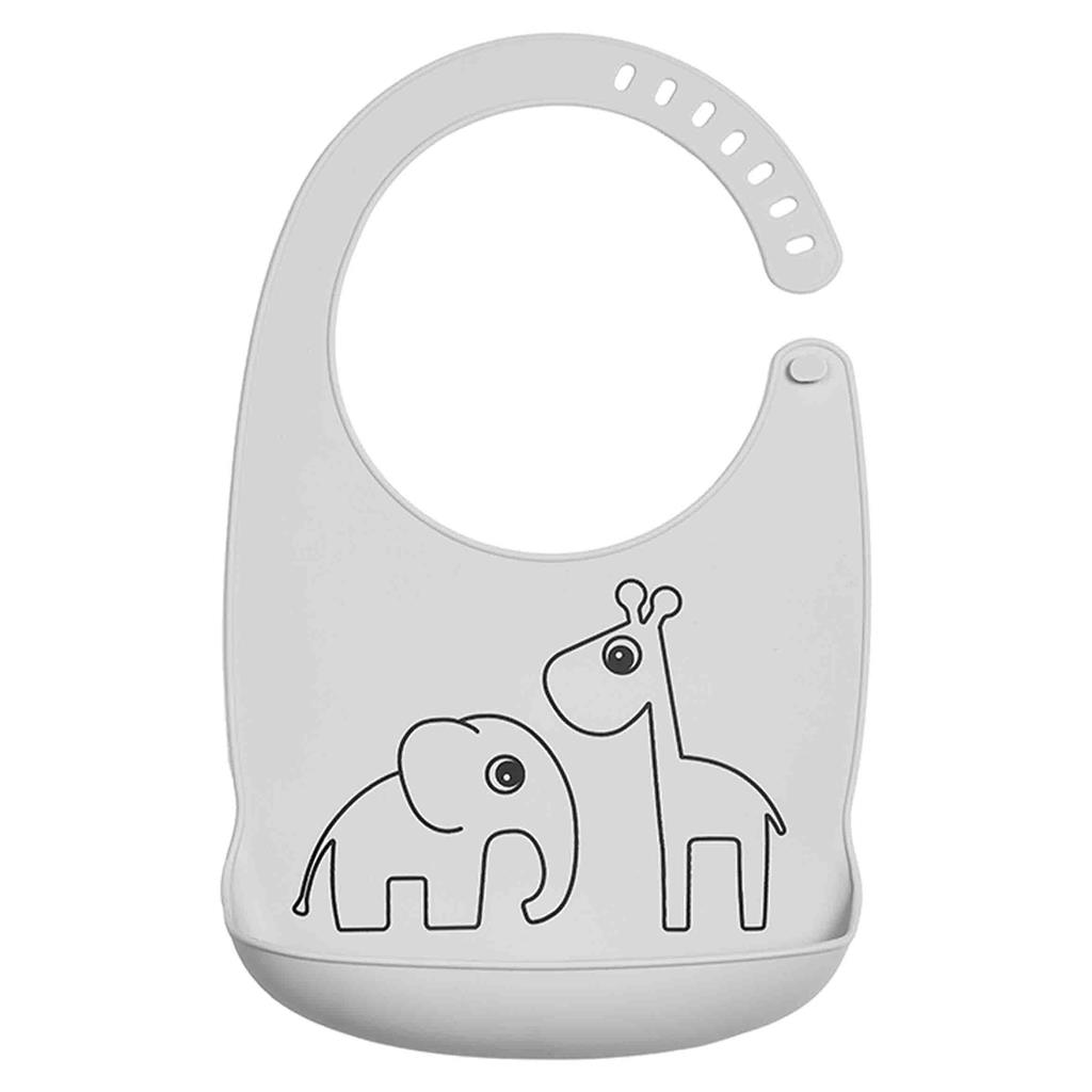 Bib (silicone) deer friends