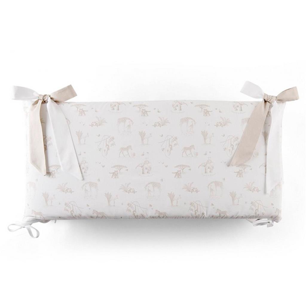 Bedbeschermer 60cm – Katoen (60x60x60cm) H:30cm Safari