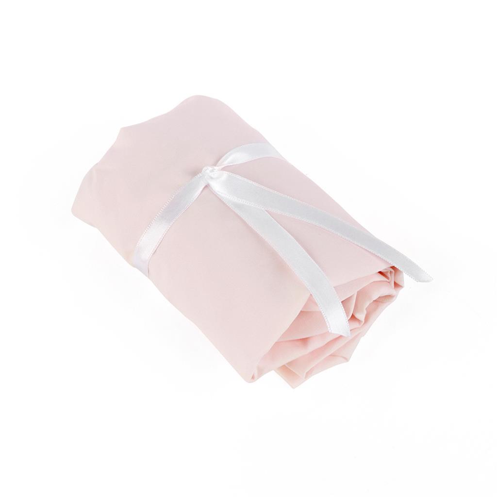 Hoeslaken reiswieg Cotton Pink