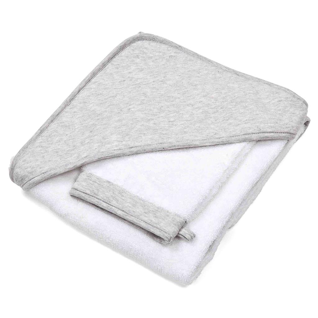 Serviette de bain + pochette en flanelle pour enfants