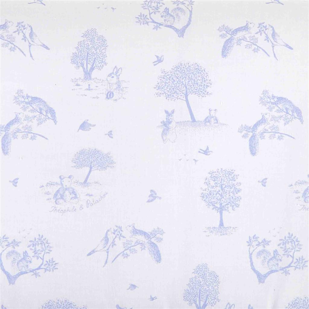 Fabric (cotton) sweet blue