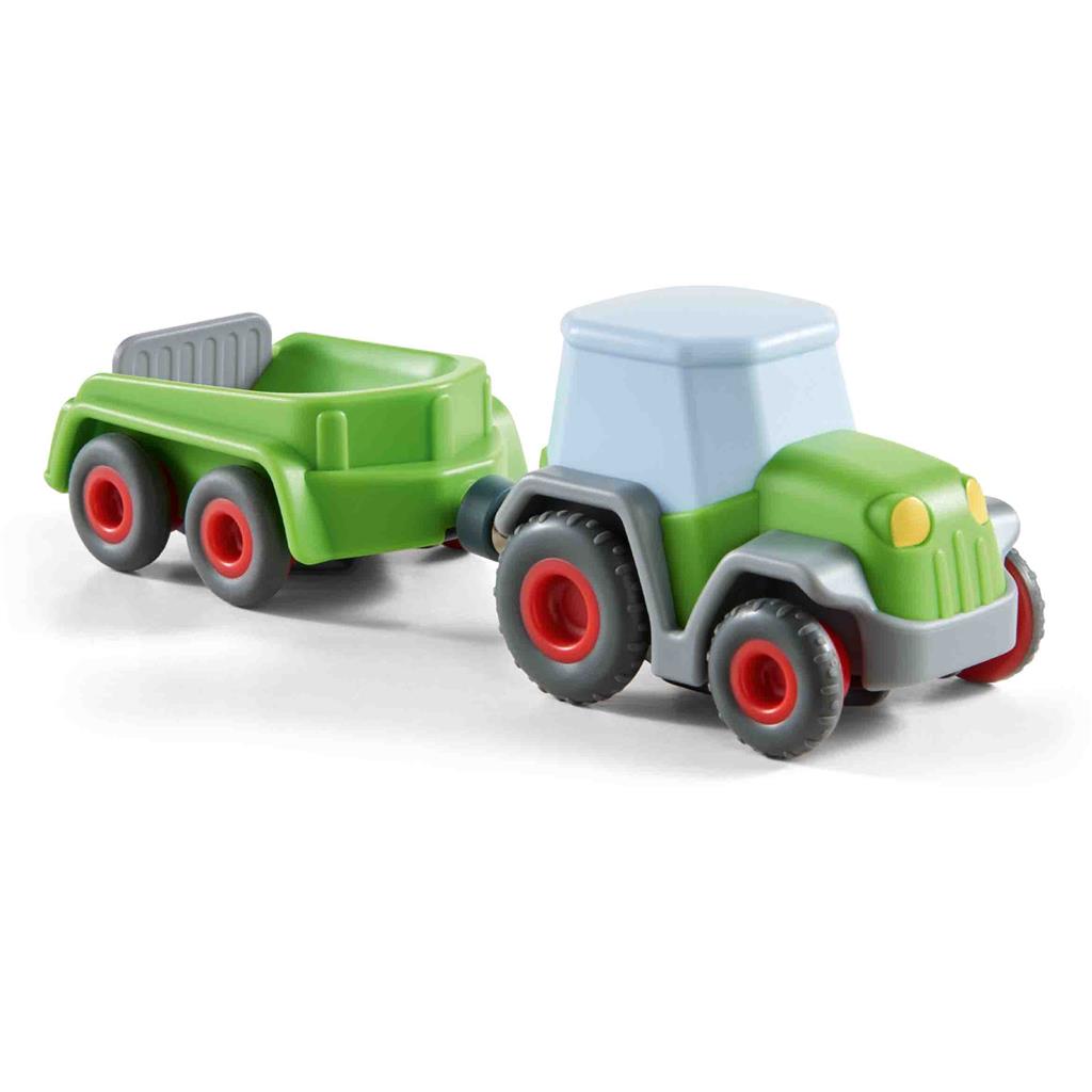 Marble track: tractor with trailer